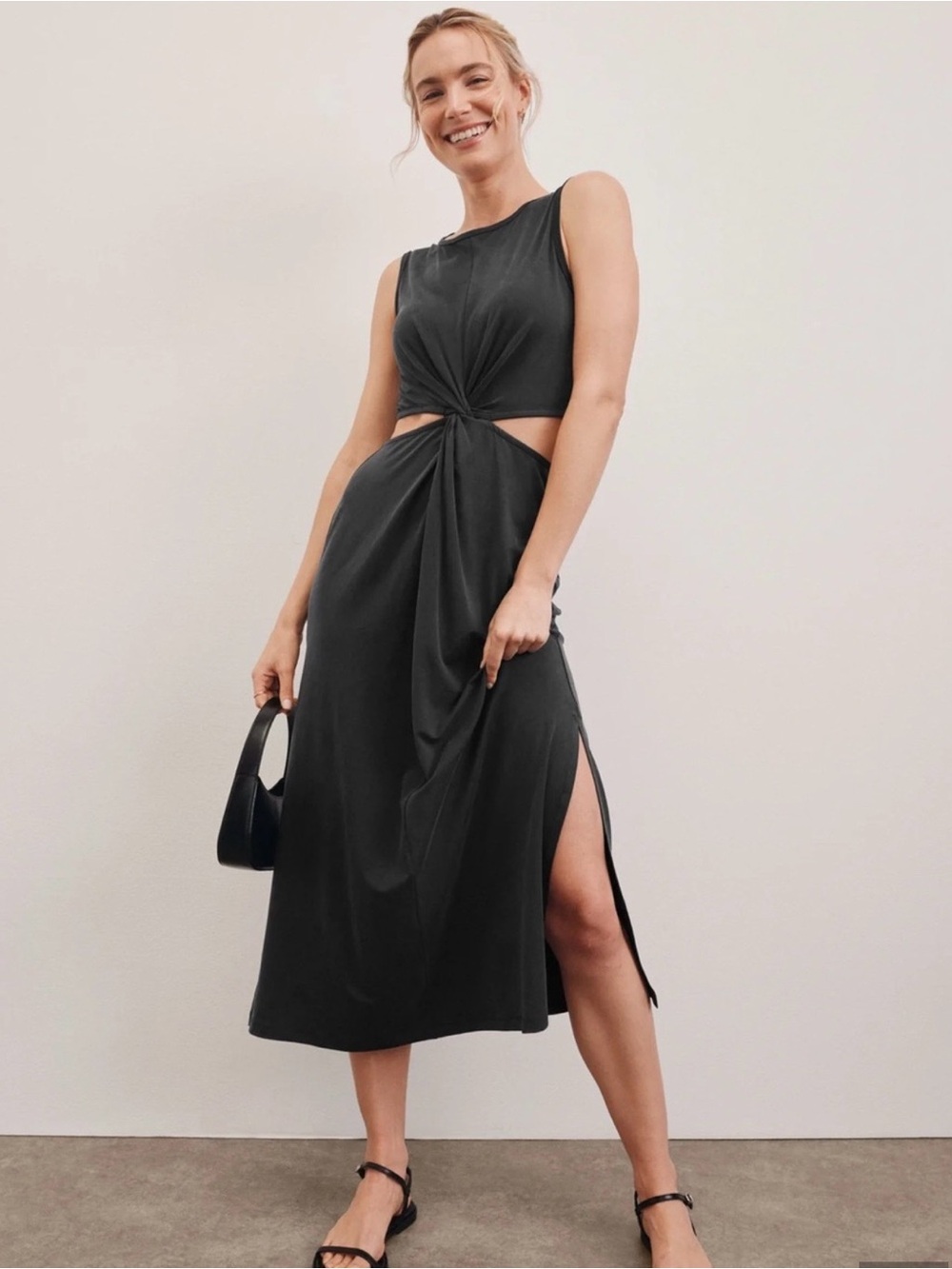 NWT Beyond Yoga Around The World Front Twist Dress